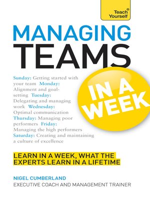 cover image of Managing Teams in a Week